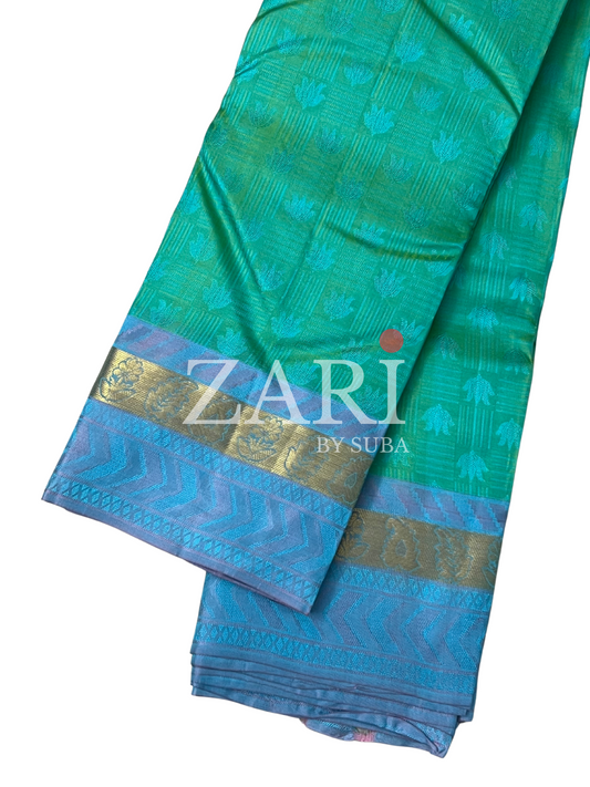 Light Green - Pure Kanchipuram Silk Saree