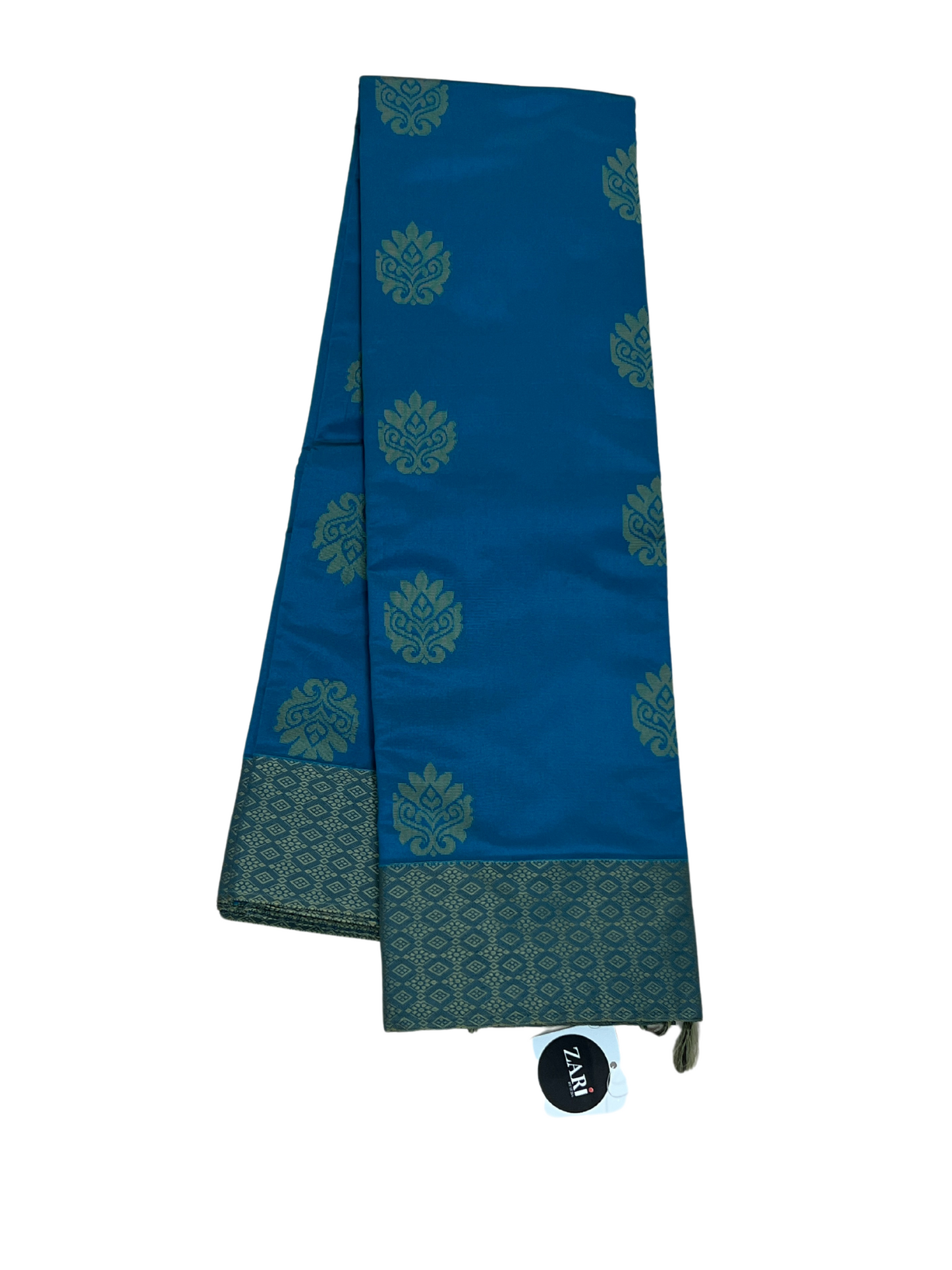 Blue - Thread Work - Cotton Saree