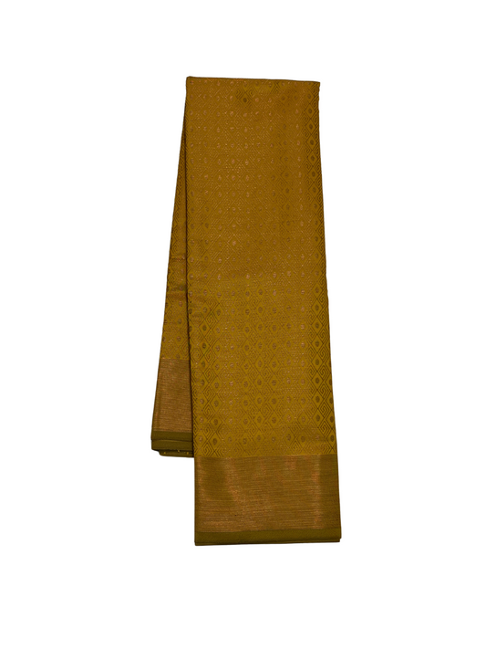 Mustard yellow - Soft Silk Saree