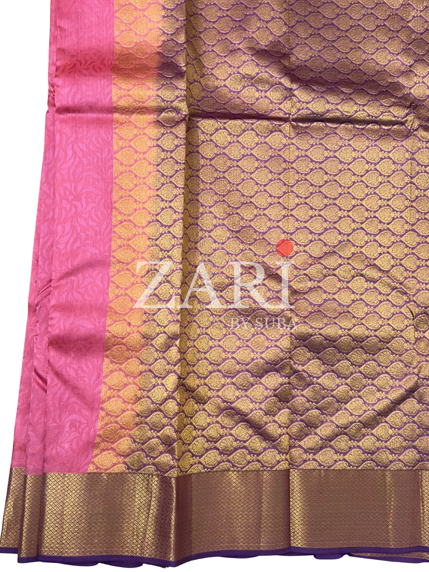 Pink and Purple - Pure Kanchipuram Silk Saree