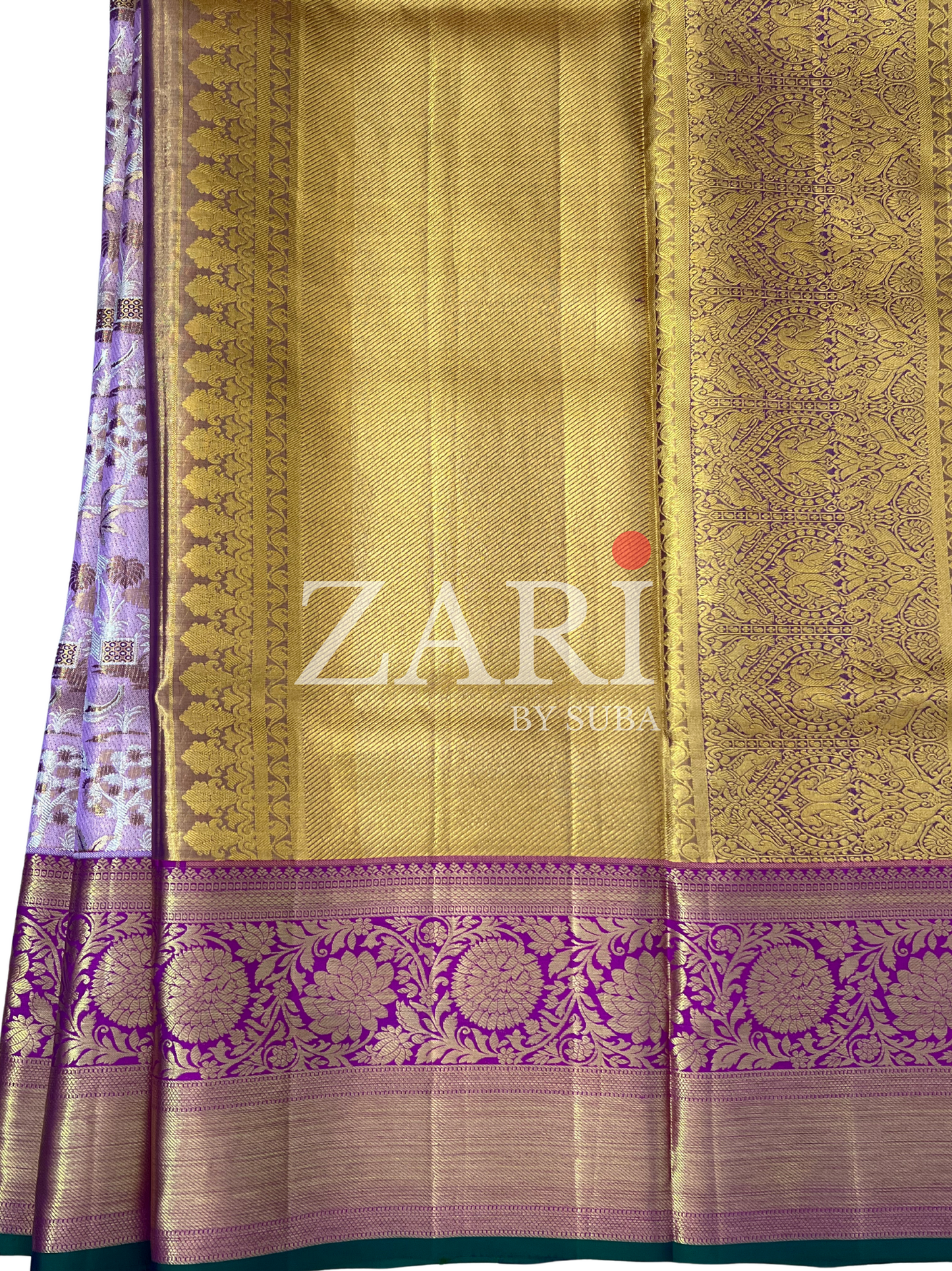 Lotus Pink - Pure Kanchipuram Designer Silk Saree