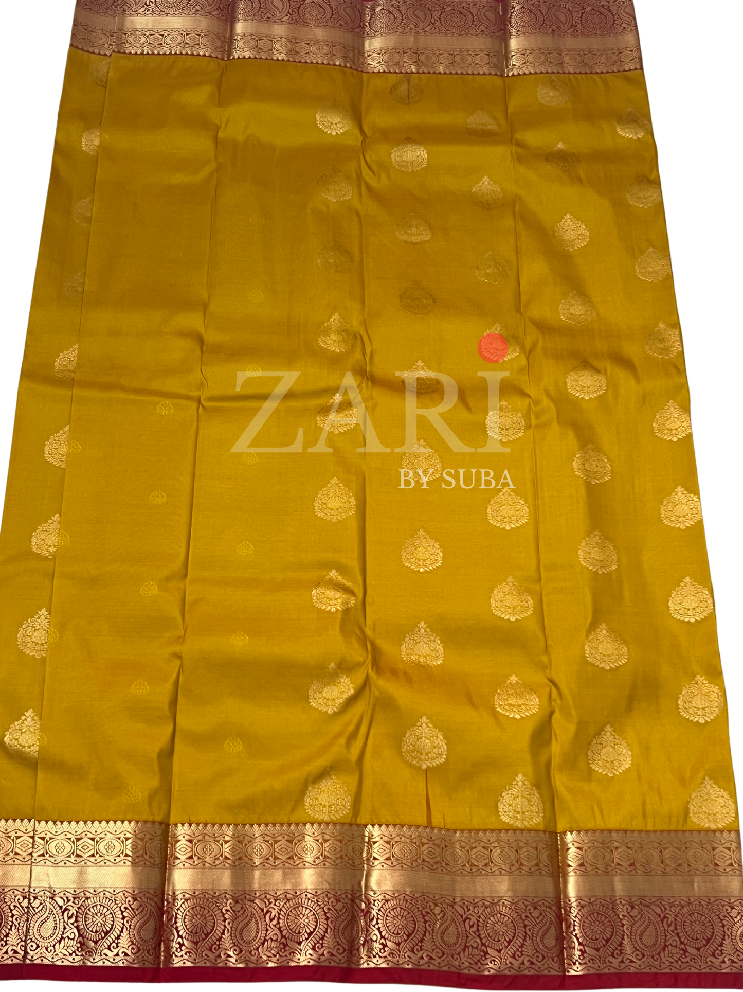 Yellow and Red - Pure Kanchipuram Silk Saree