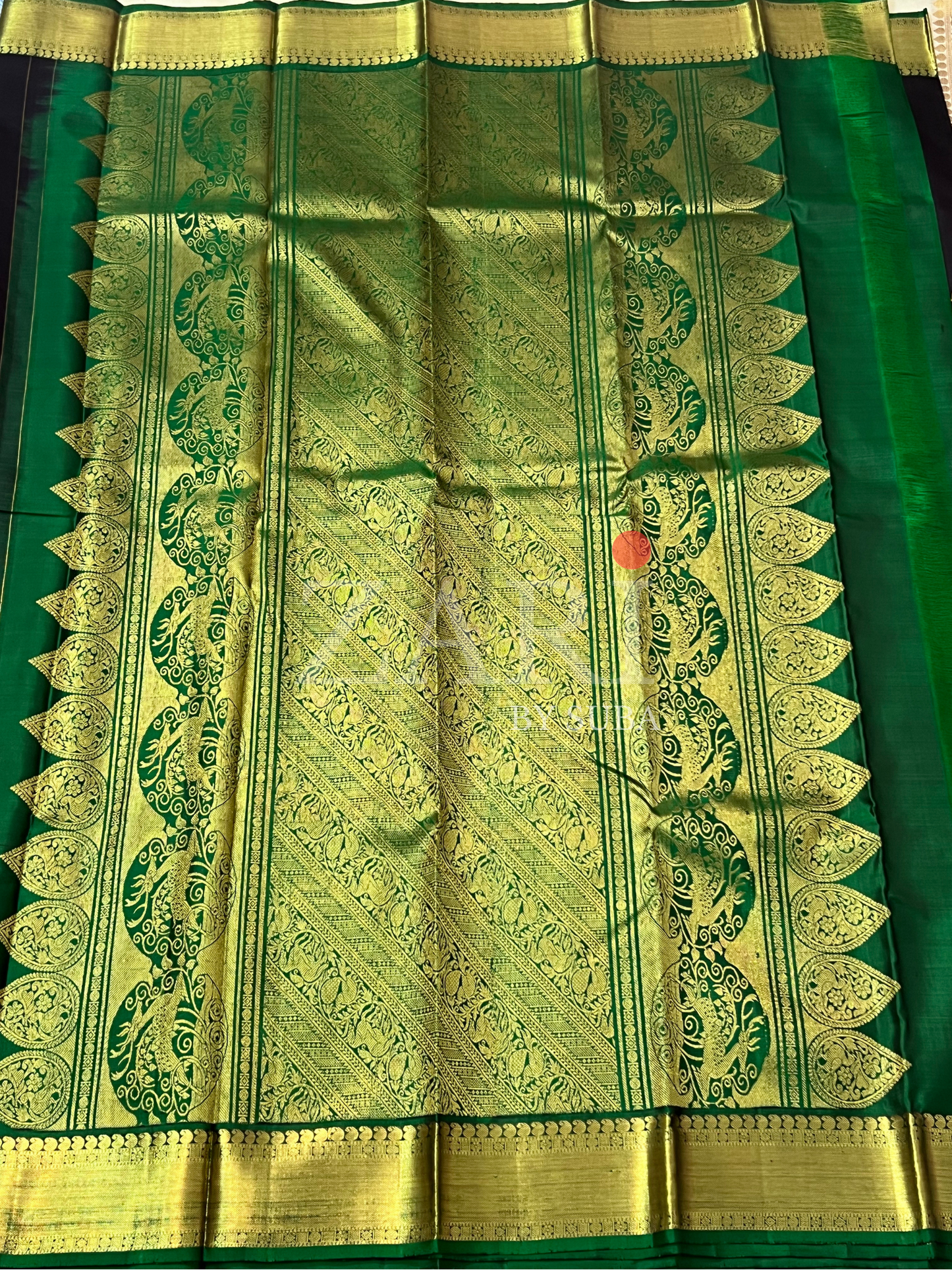 Black - Varana - Pure Kanchipuram Silk Saree