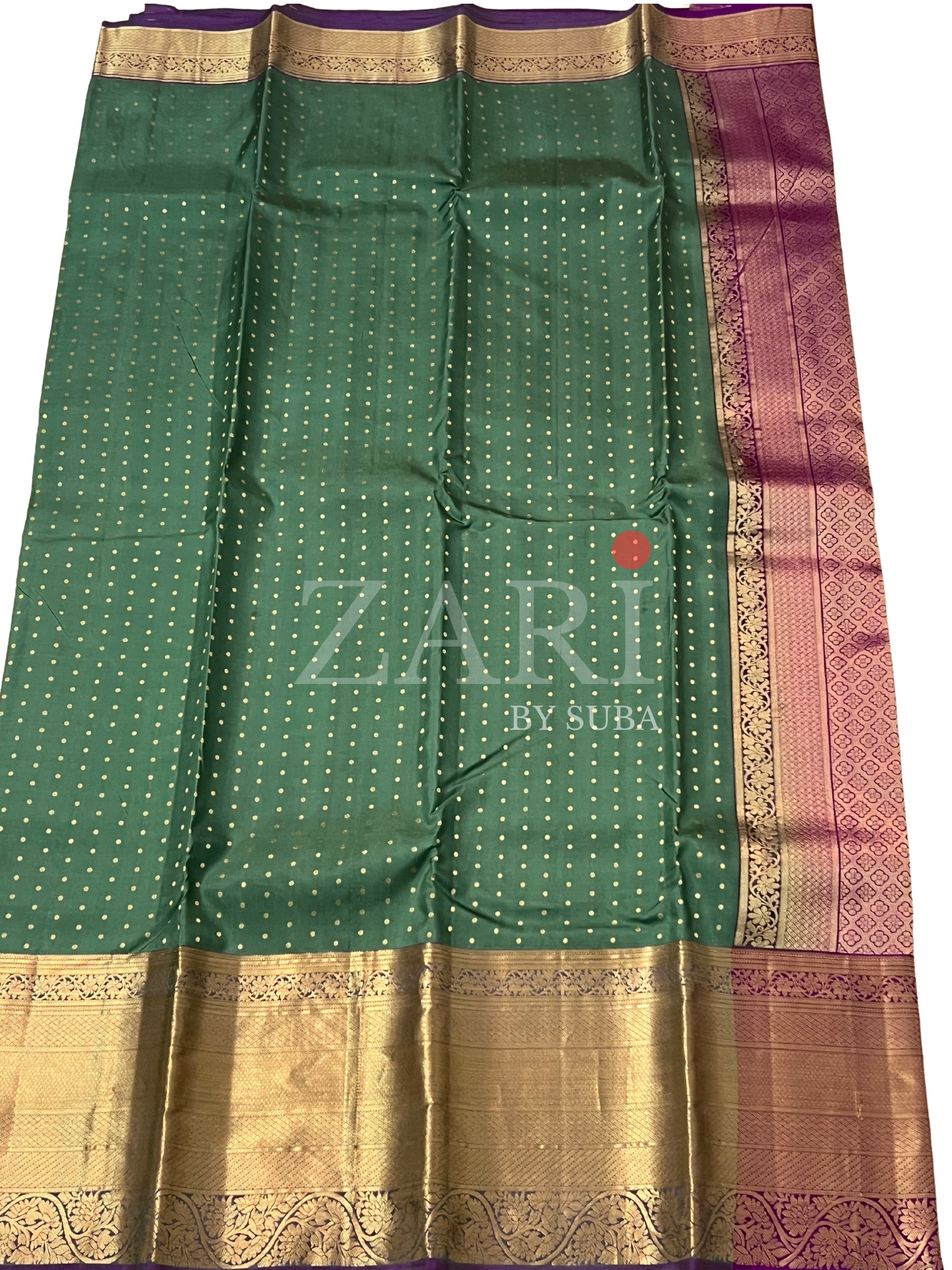 Pastel Green - 1000 Buttas - Pure Kanchipuram Silk Saree