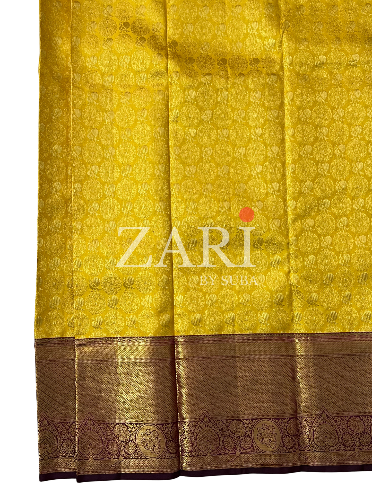 Yellow and Purple - Pure Kanchipuram Silk Saree