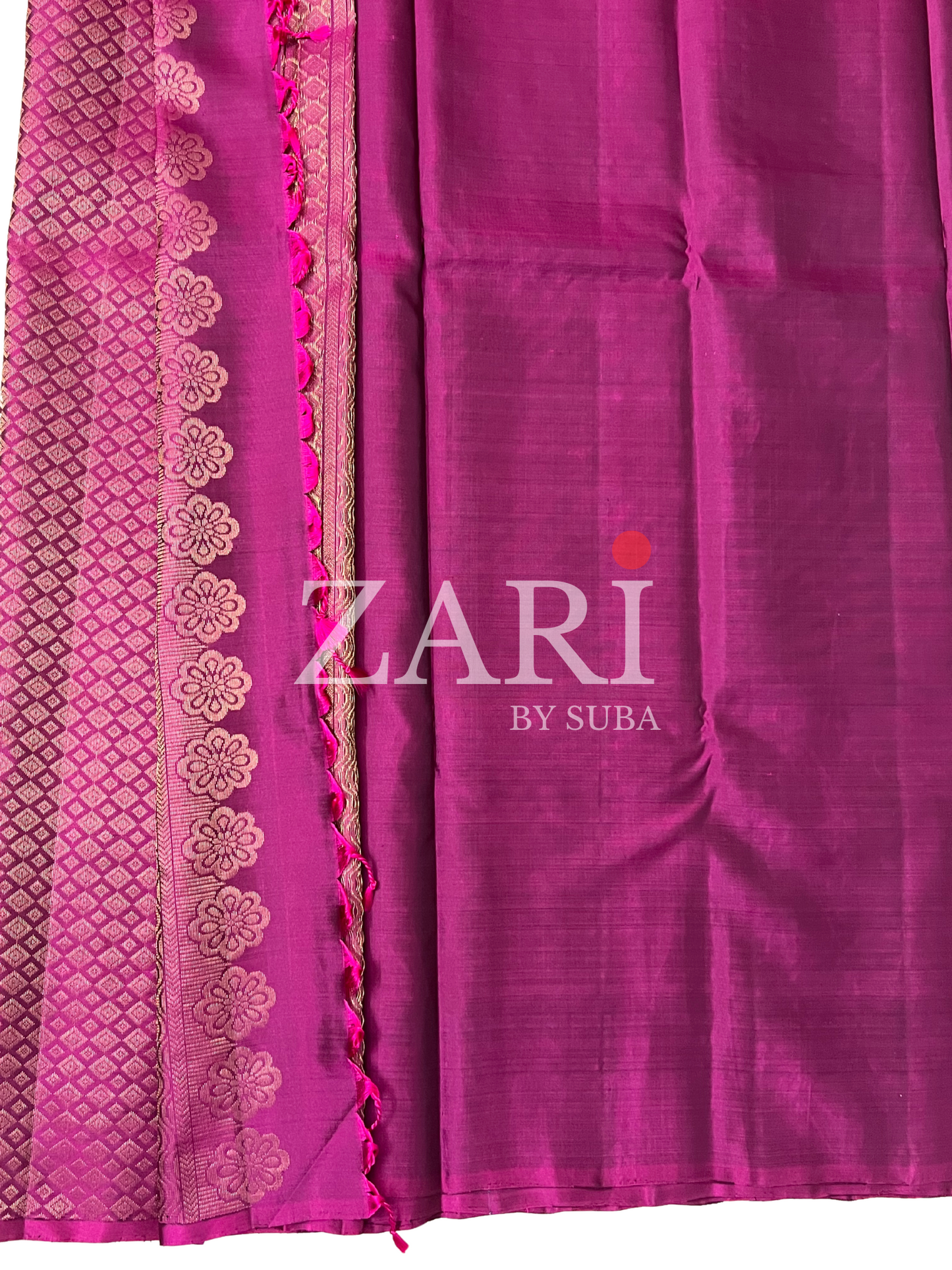 Peacock Blue and Pink - Pure Kanchipuram Soft Silk Saree