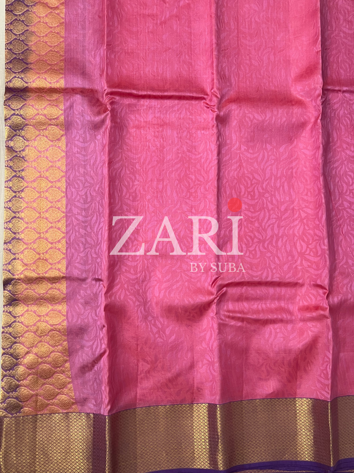 Pink and Purple - Pure Kanchipuram Silk Saree