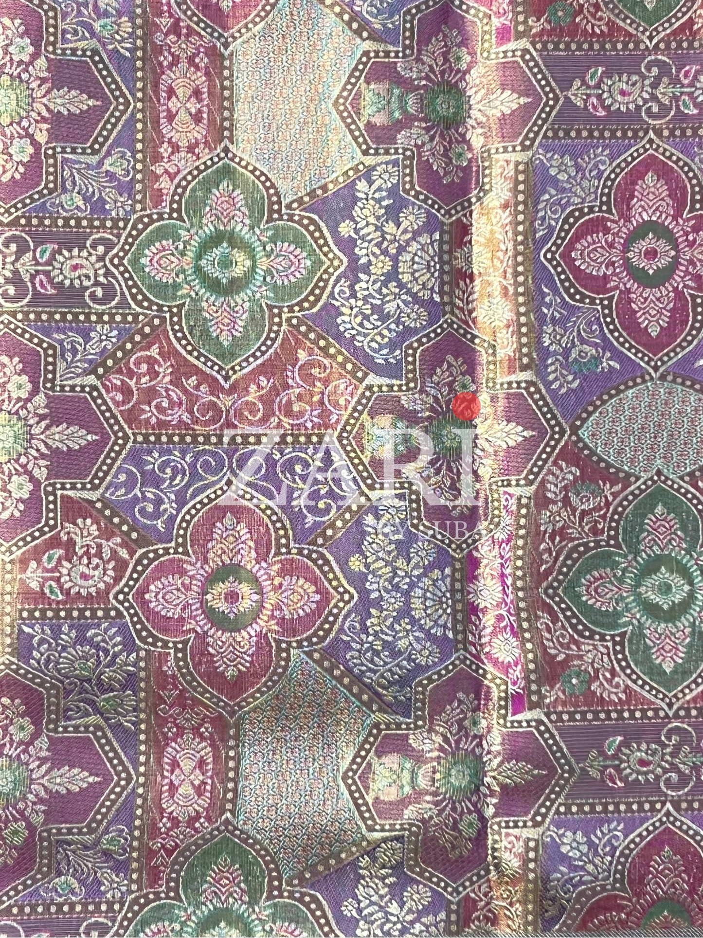 Pastel Pink and Purple  - Meena - Pure Kanchipuram Designer Tissue Silk Saree