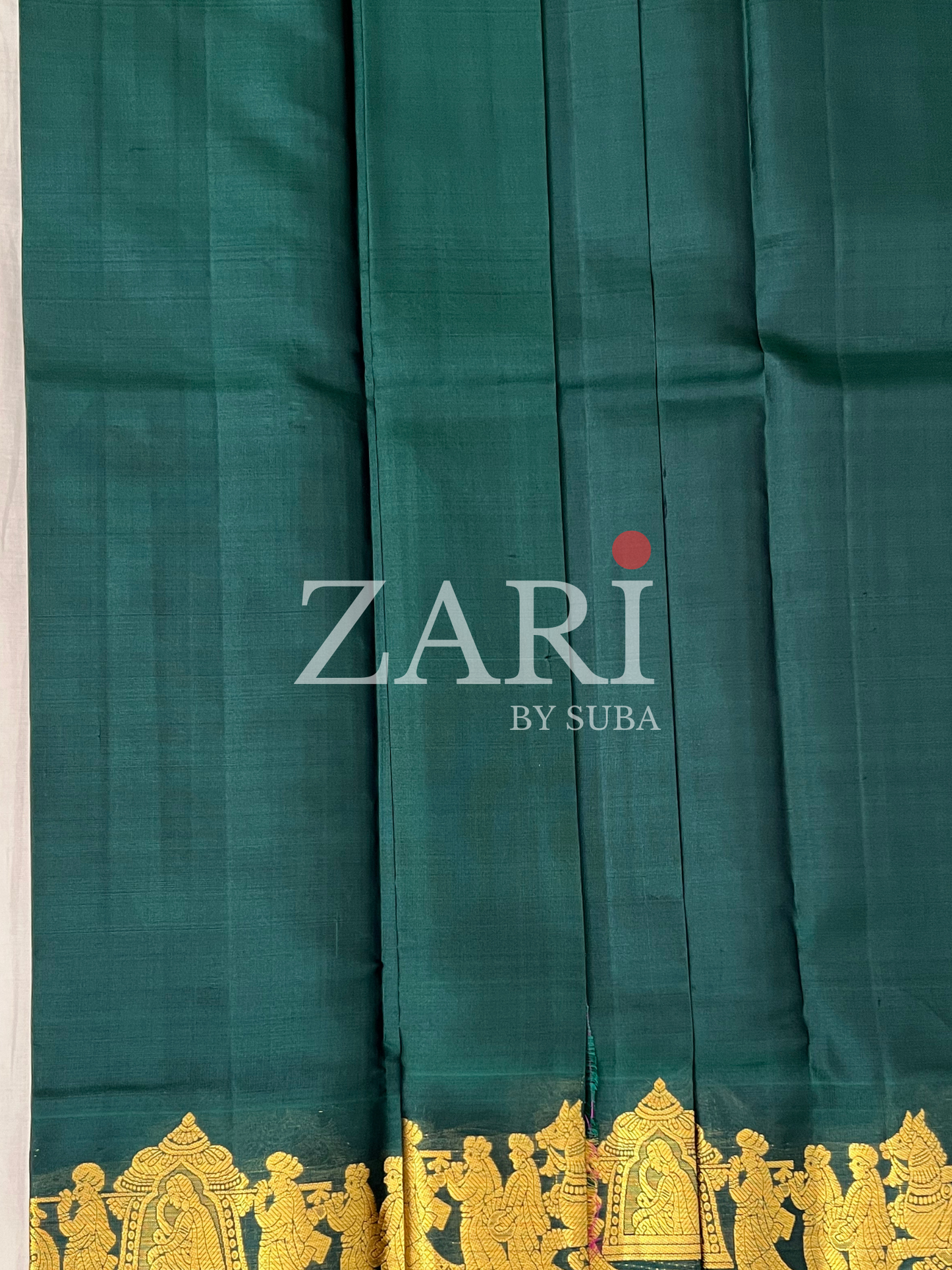 Royal Green - Pallaku - Pure Kanchipuram Silk Saree